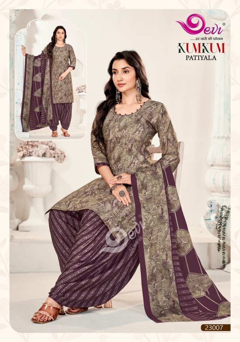 Kumkum Vol 23 By Devi Indo Cotton Readymade Dress